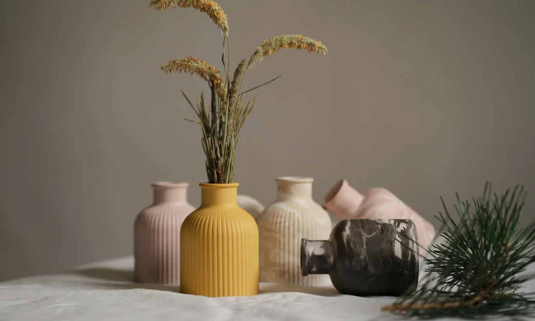 Piezas de decoración hechas con resina ecológica de La Repisa.