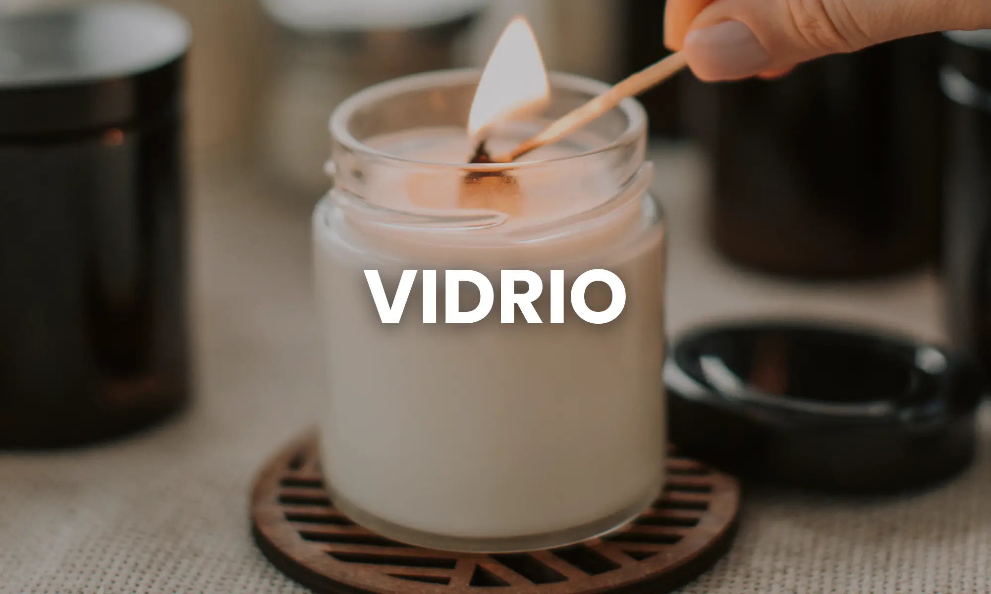 frascos en vidrio