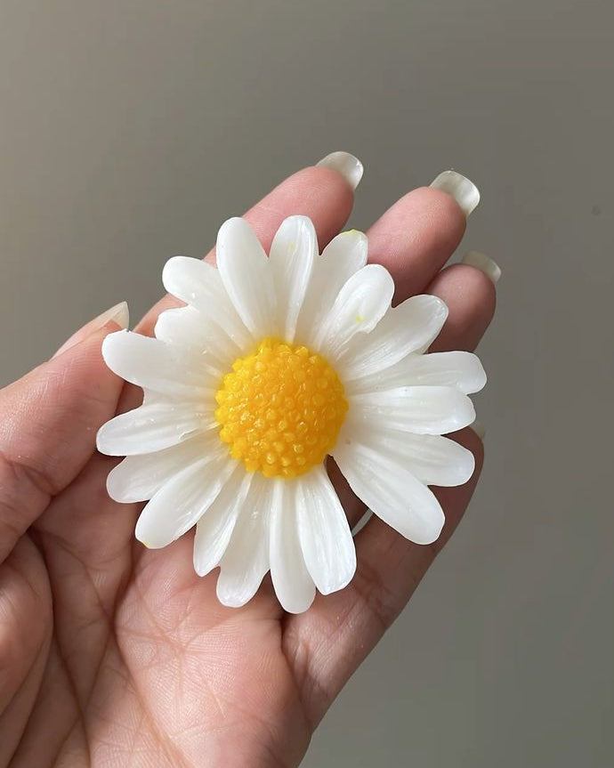 Molde de silicona con forma de margarita