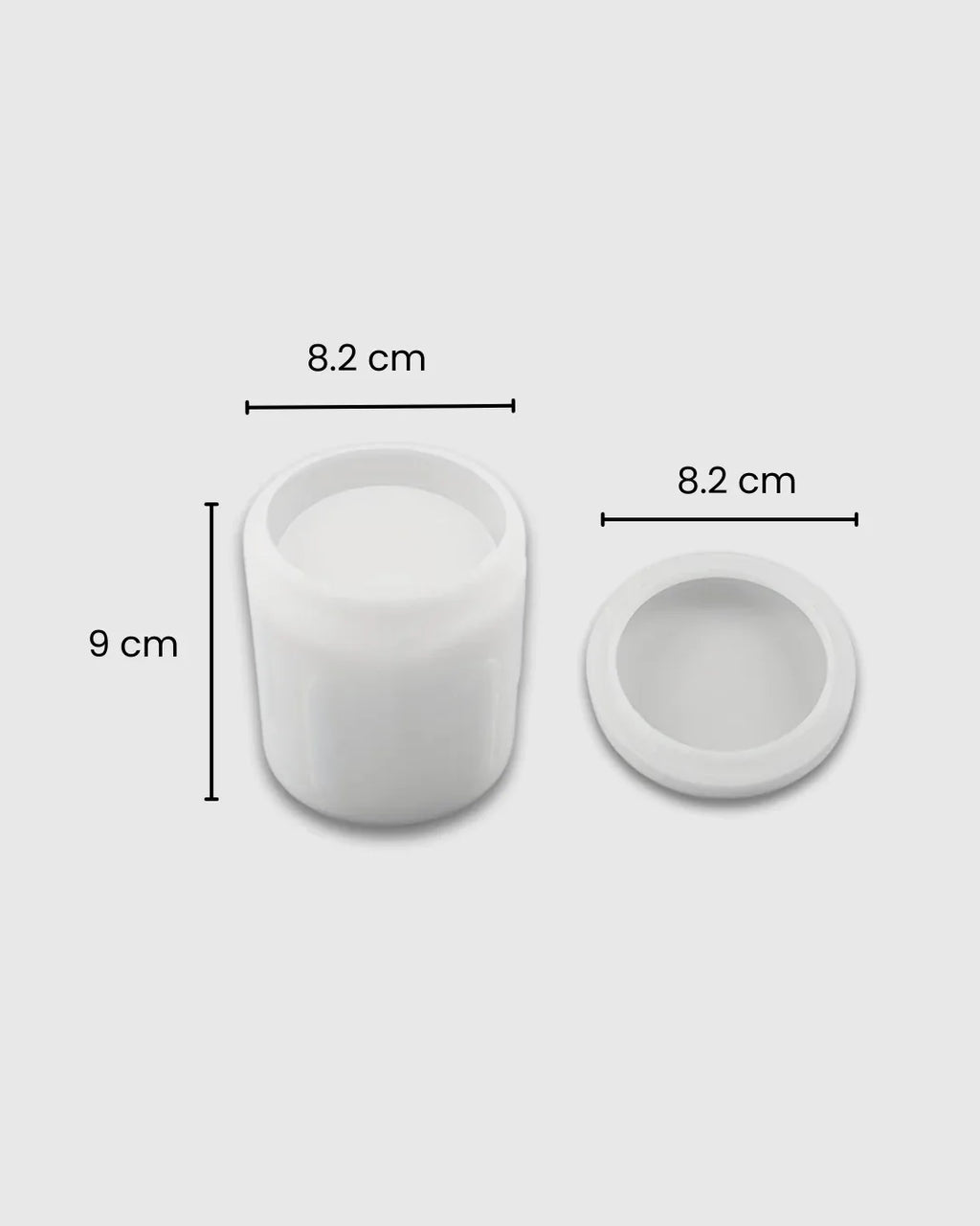 Molde de Silicona vaso con Tapa y Corazones