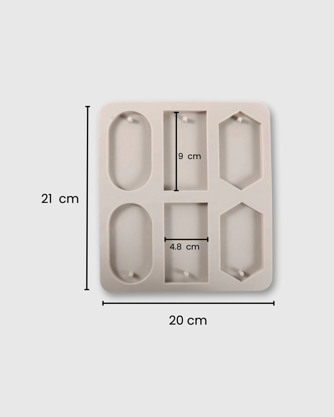 Molde de silicona con 6 cavidades wax sachets
