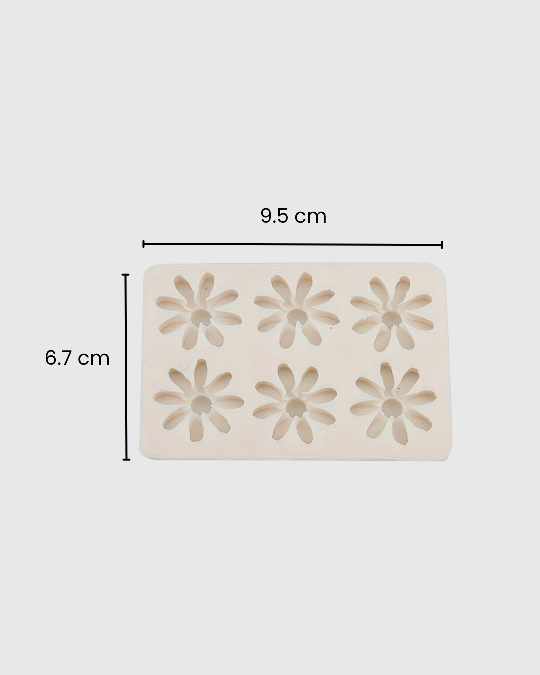 Moldes de silicona x6 margarita mini