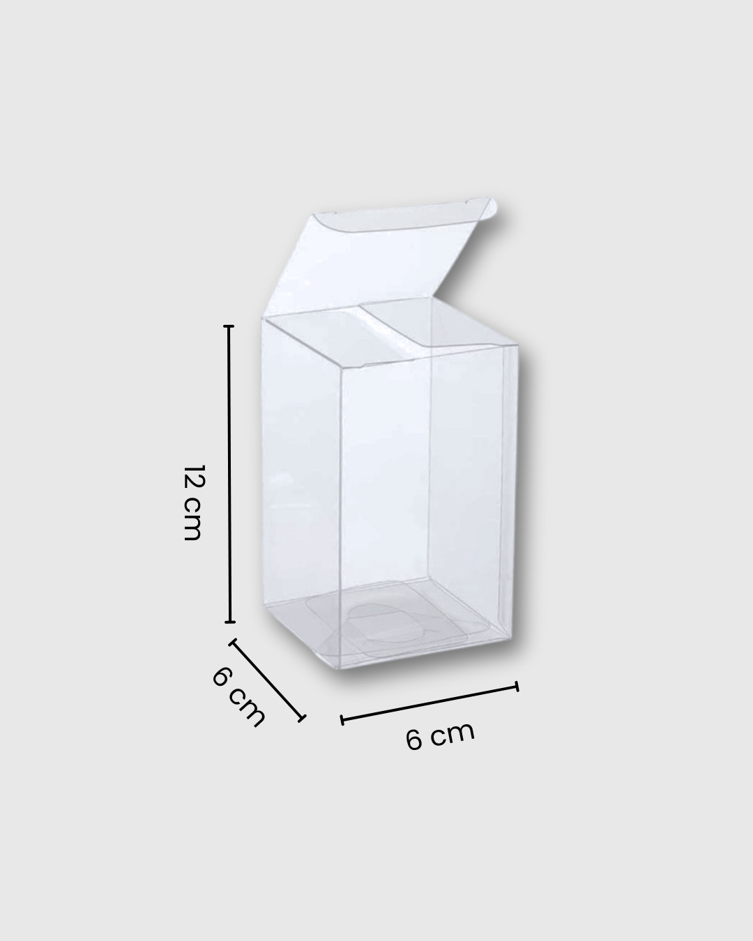 caja transparente para empacar