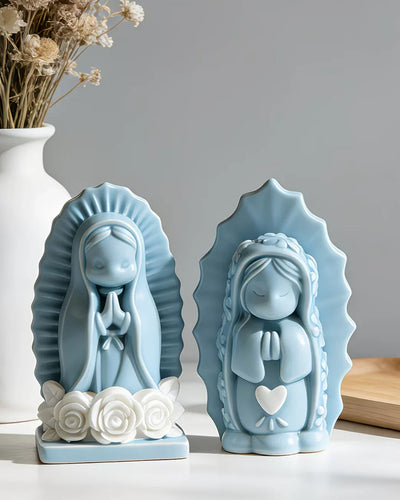 Molde de Silicona Virgen con Flores