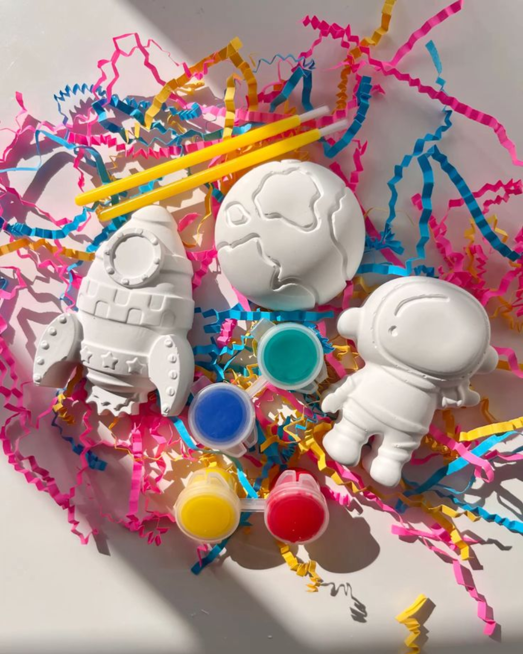 Molde de Silicona Espacial Astronauta, Cohete y Planeta