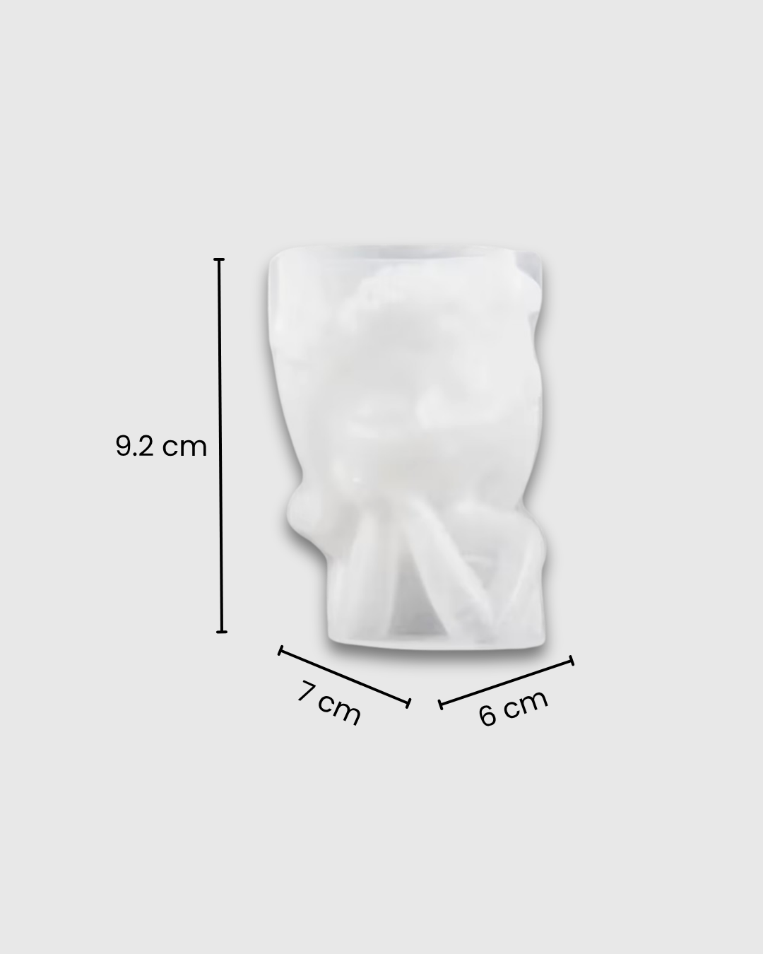 Molde de silicona en forma de matera de mujer 2