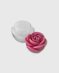 Molde silicona en forma de rosa