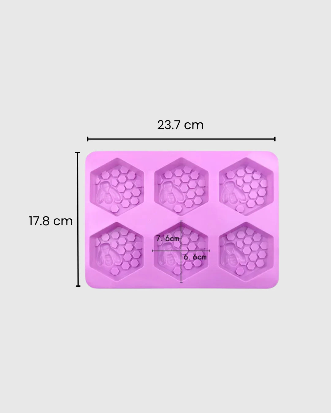 Molde de Silicona para Jabones Colmena con Abeja