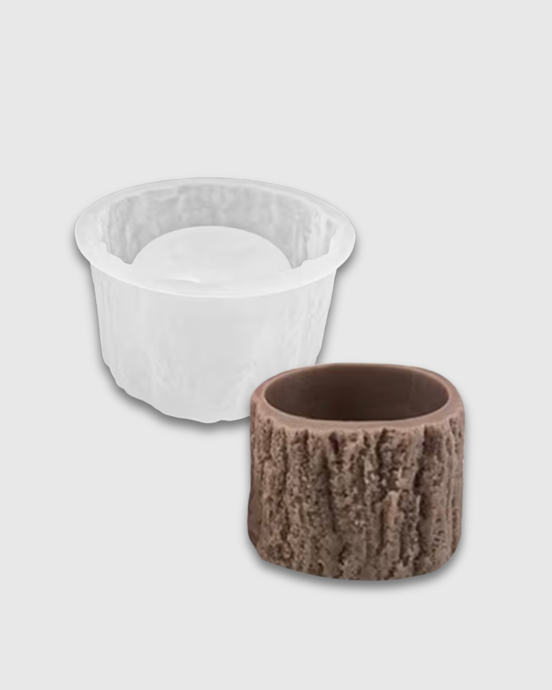 Molde de Silicona Tronco para Velas y Resina