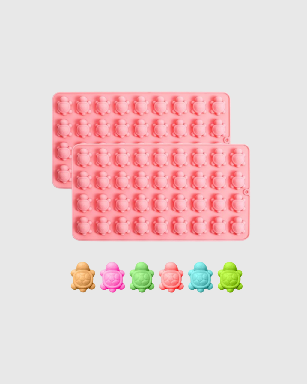 Molde de silicona mini tortugas con 36 cavidades