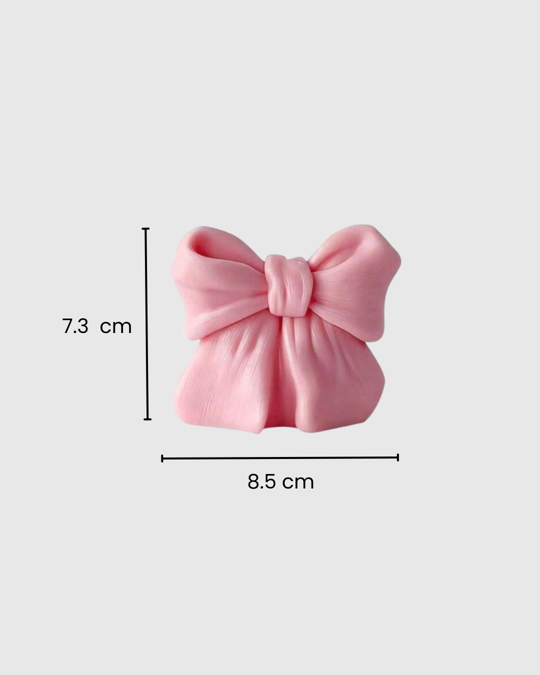 Molde de Silicona Lazo Romántico para Vela