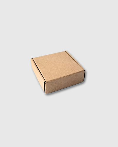 caja carton corrugado 10.5x10.5x4cm