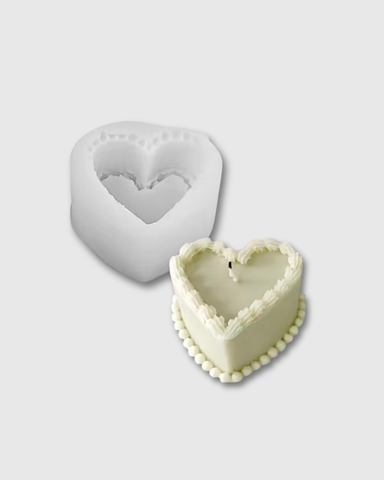 Molde de Silicona en Forma de Torta de Corazón