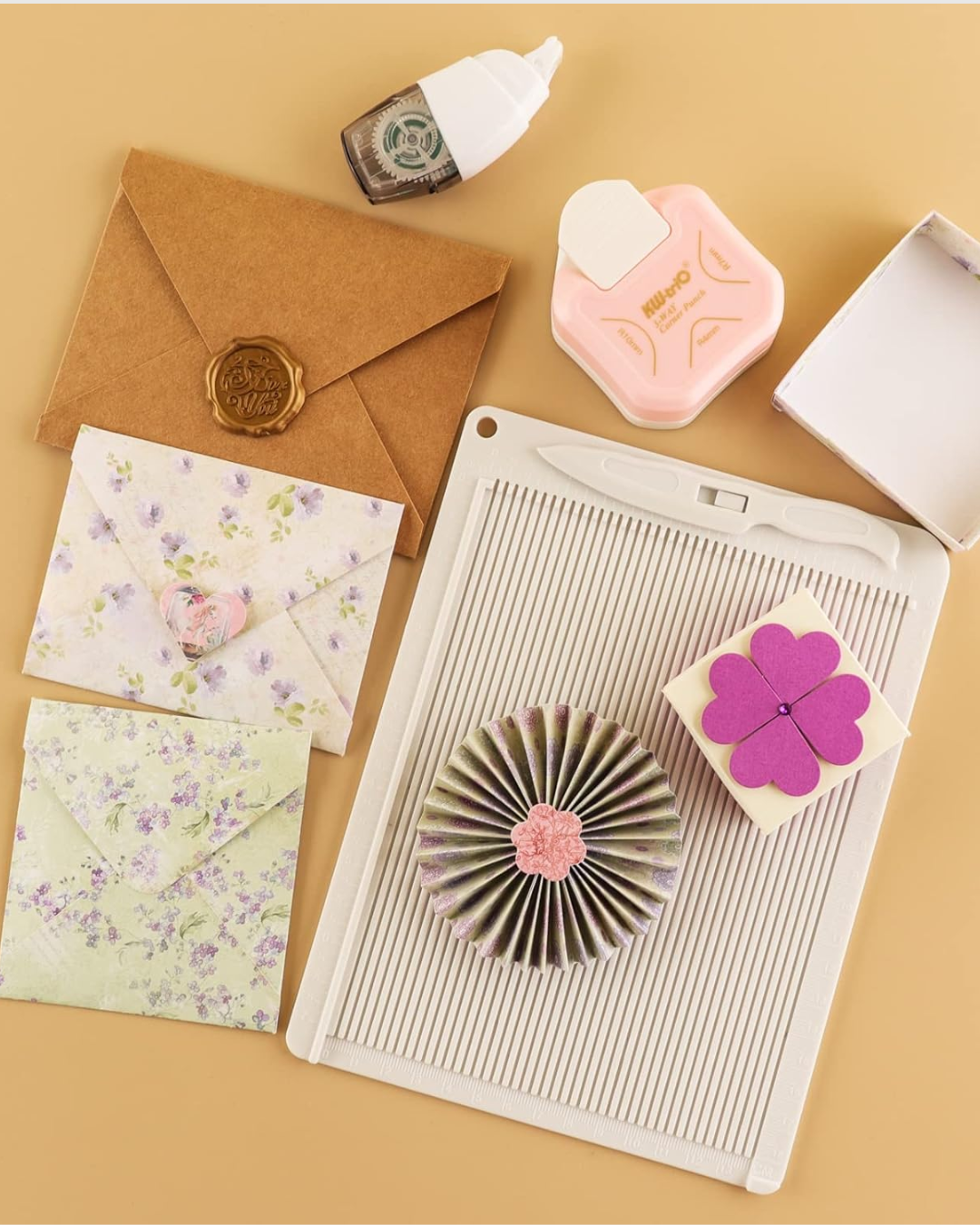 Tabla de marcar y perforar compacta de plástico resistente