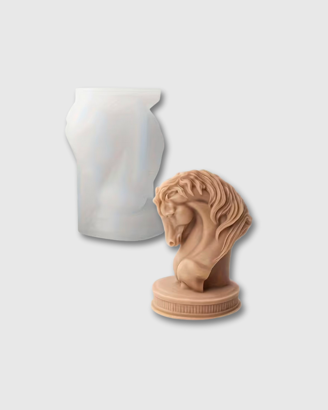 Molde de Velas de Silicona con Cabeza de Caballo