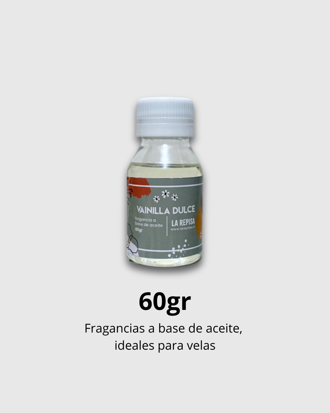 Fragancia premium: Vainilla Dulce 60gr