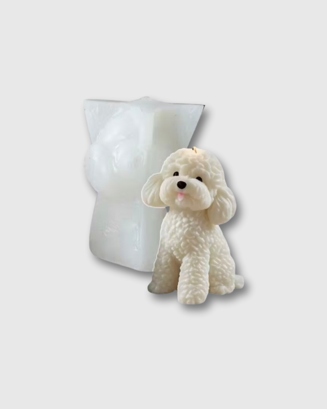 Molde de Silicona en Forma de French Poodle