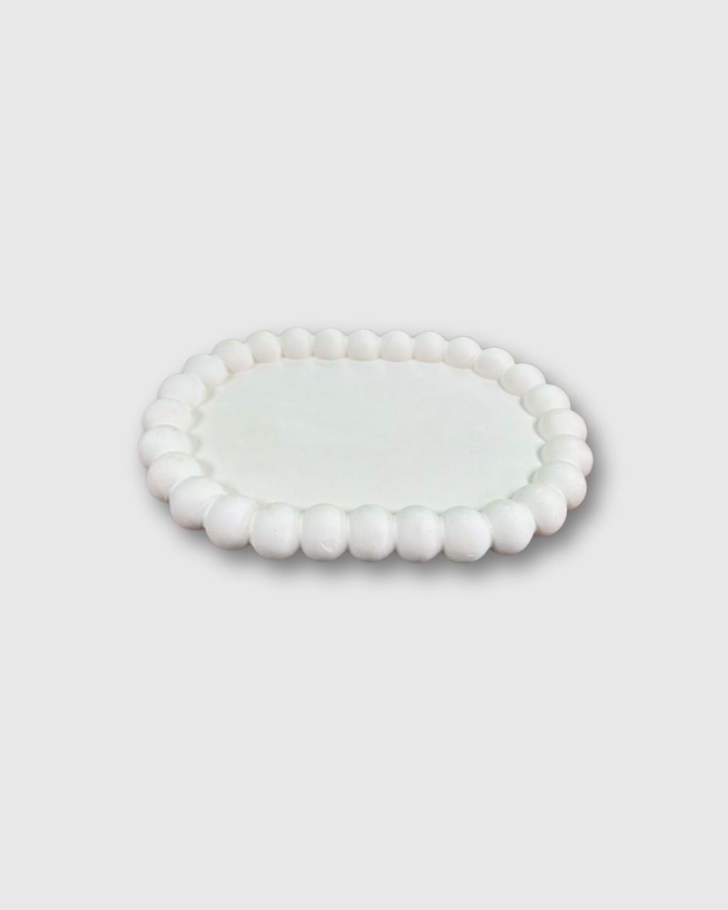 bandeja en yeso para decorar el hogar