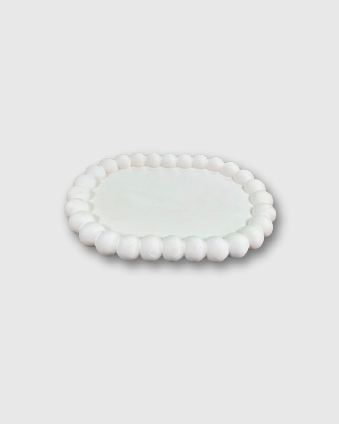 bandeja en yeso para decorar el hogar