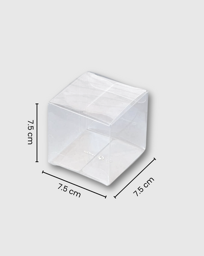 Caja de acetato 7.5x7.5x7.5cm