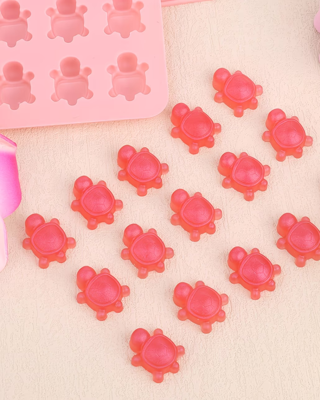 Molde de silicona mini tortugas con 36 cavidades