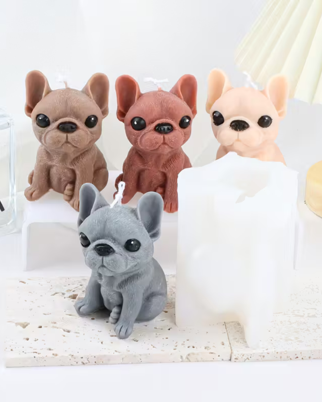 Molde de Silicona de Mini Bulldog Francés