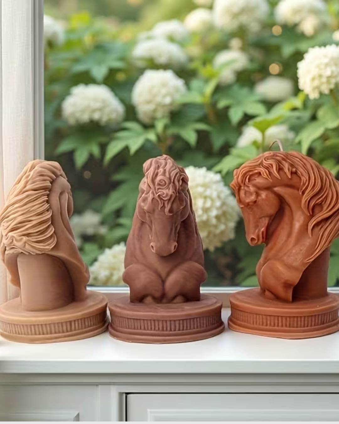 Molde de Velas de Silicona con Cabeza de Caballo