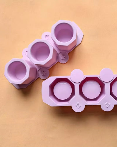 Molde de Silicona Matero Hexagonal Pequeño x3