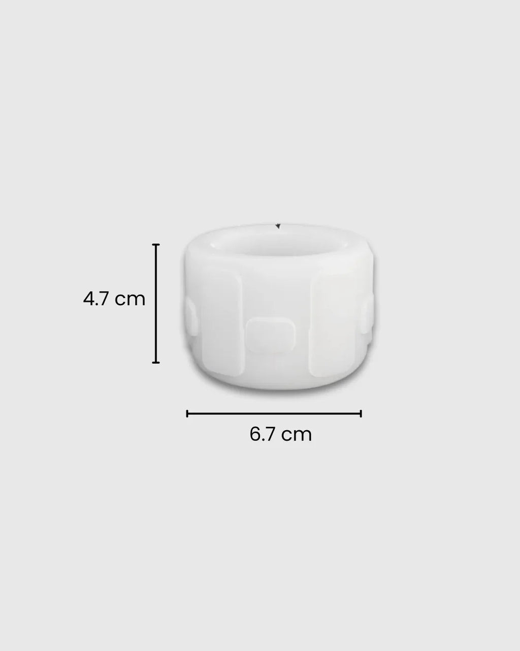 Molde de Silicona para Recipiente Pequeño con Lazos en Relieve