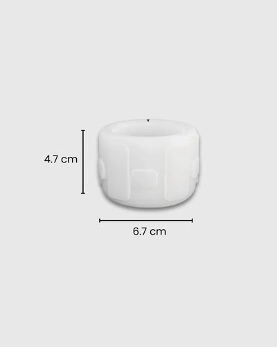 Molde de Silicona para Recipiente Pequeño con Lazos en Relieve