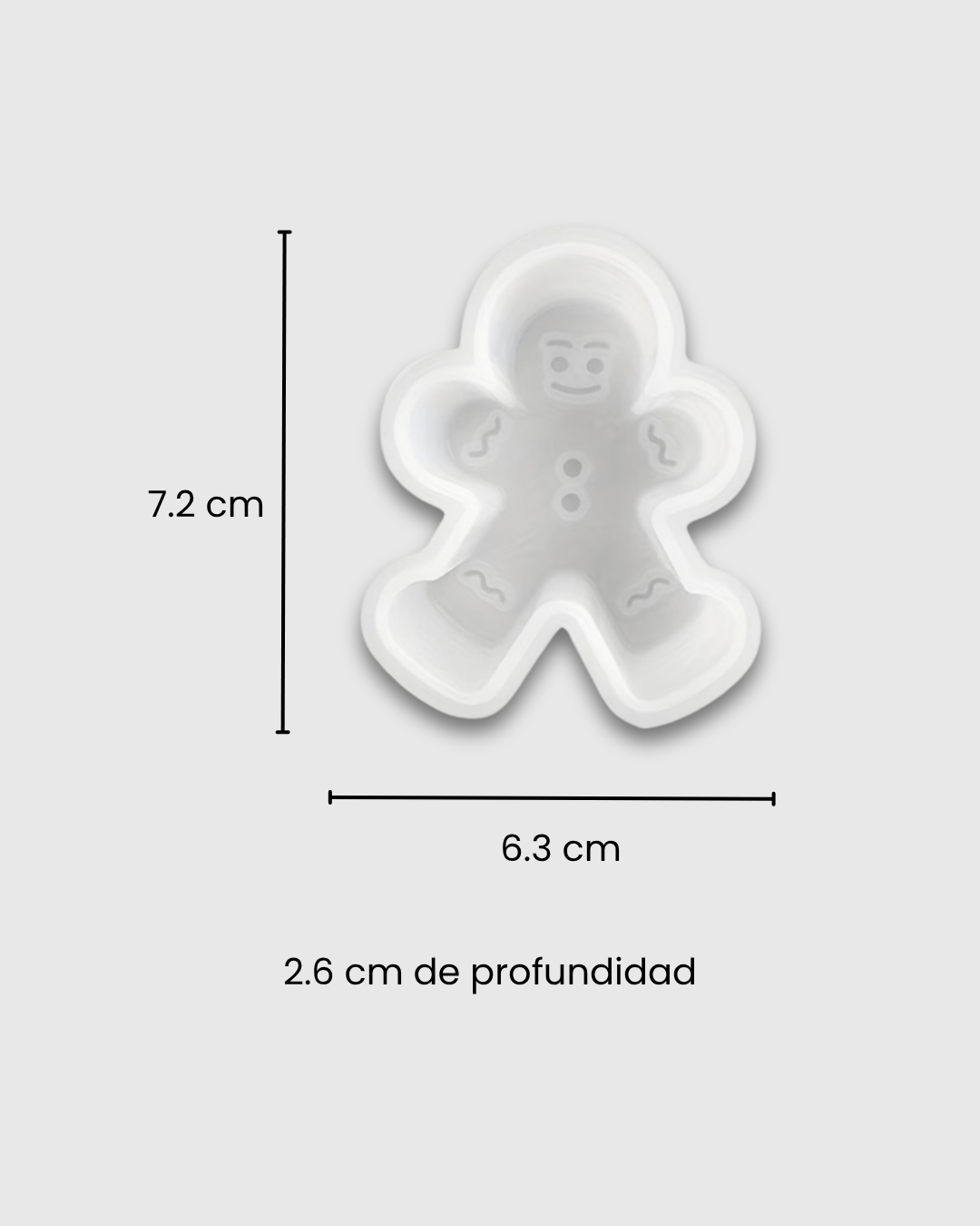 Molde de Silicona Galleta de Jengibre