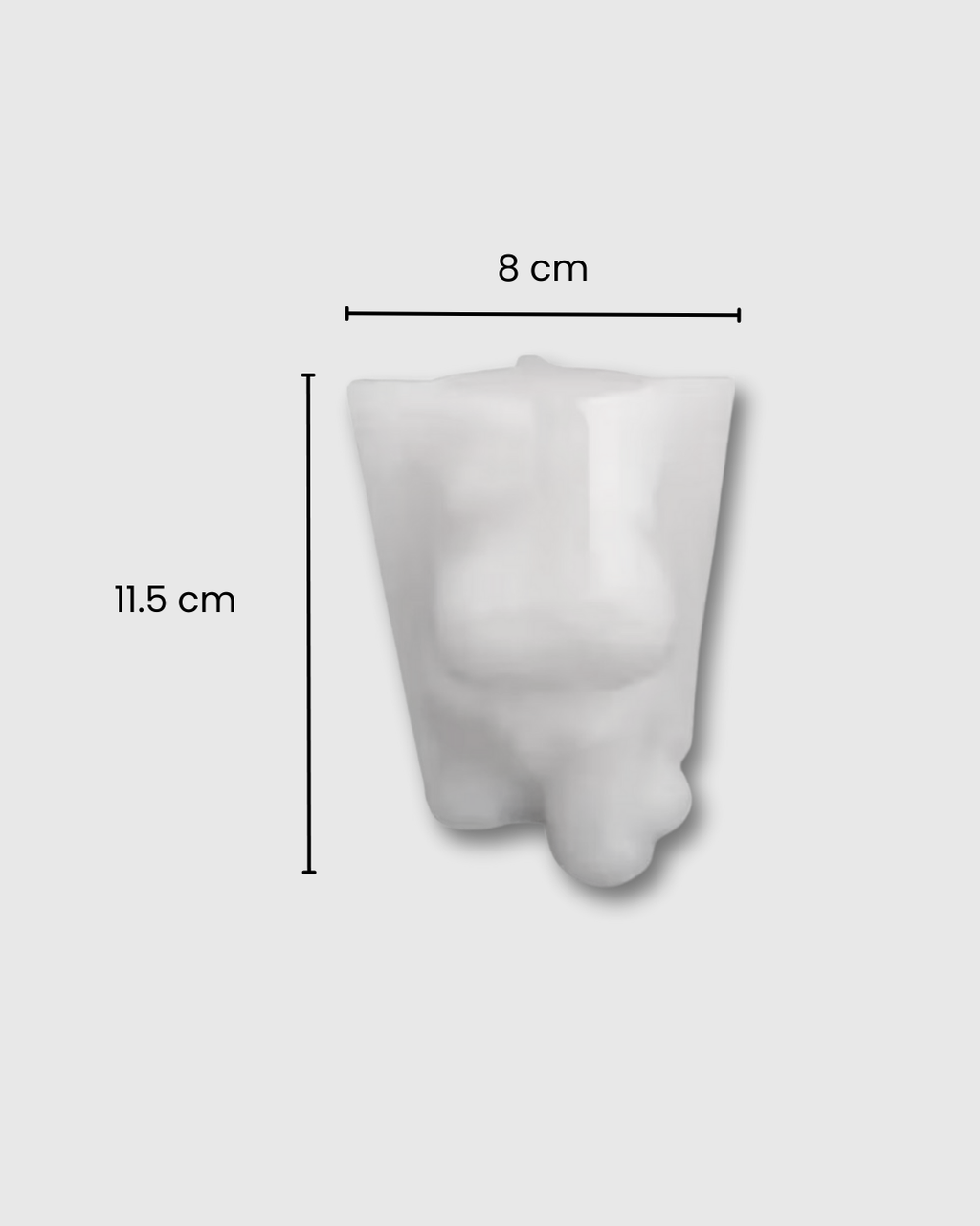 Molde de Silicona en Forma de Perro Schnauzer