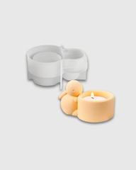 Molde de Silicona Conejito con Portavela