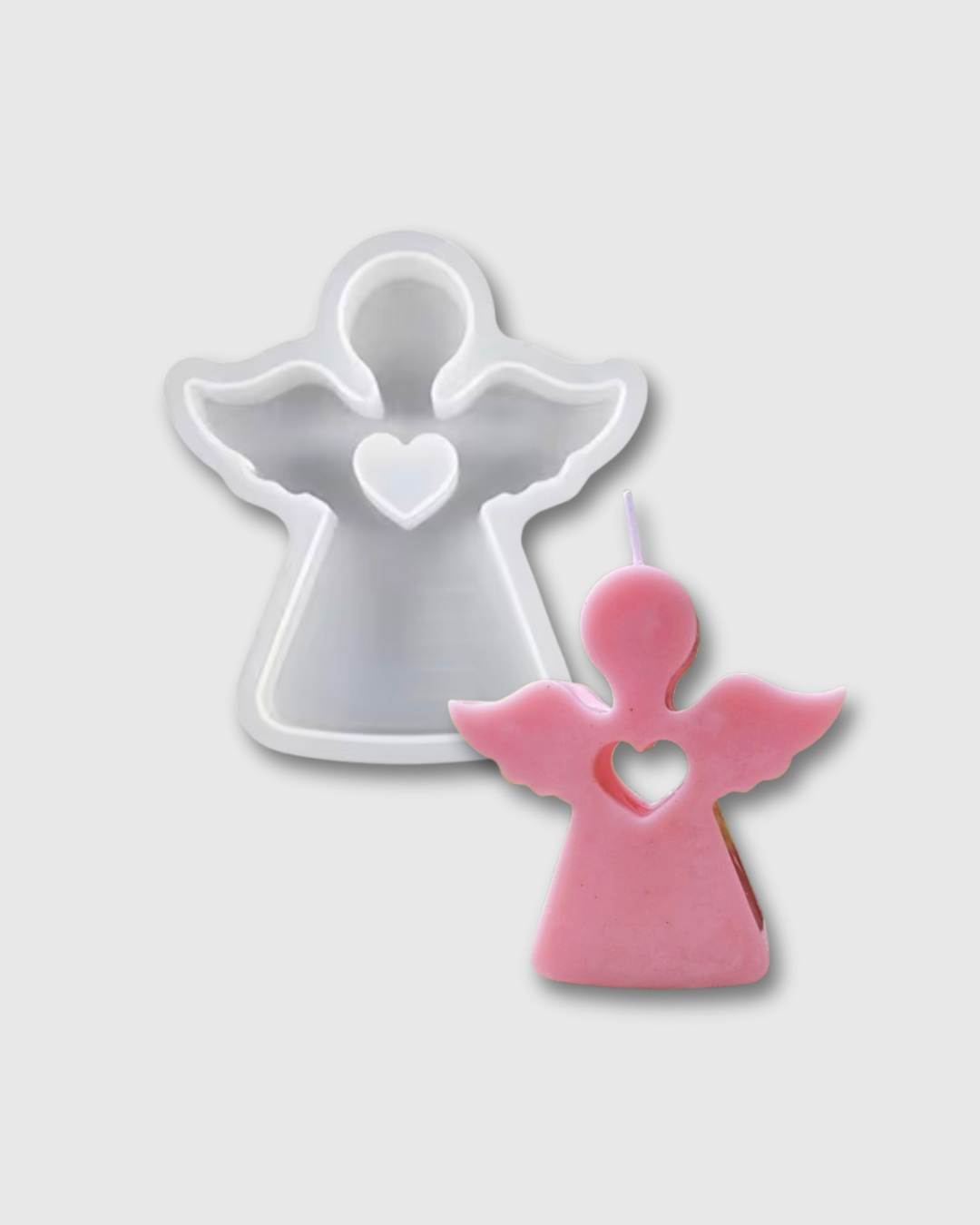 Molde de Silicona Ángel del Amor con Corazón