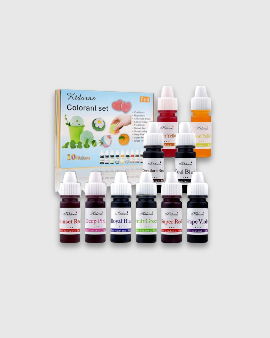 Set 10 Colorantes Líquidos para Jabón
