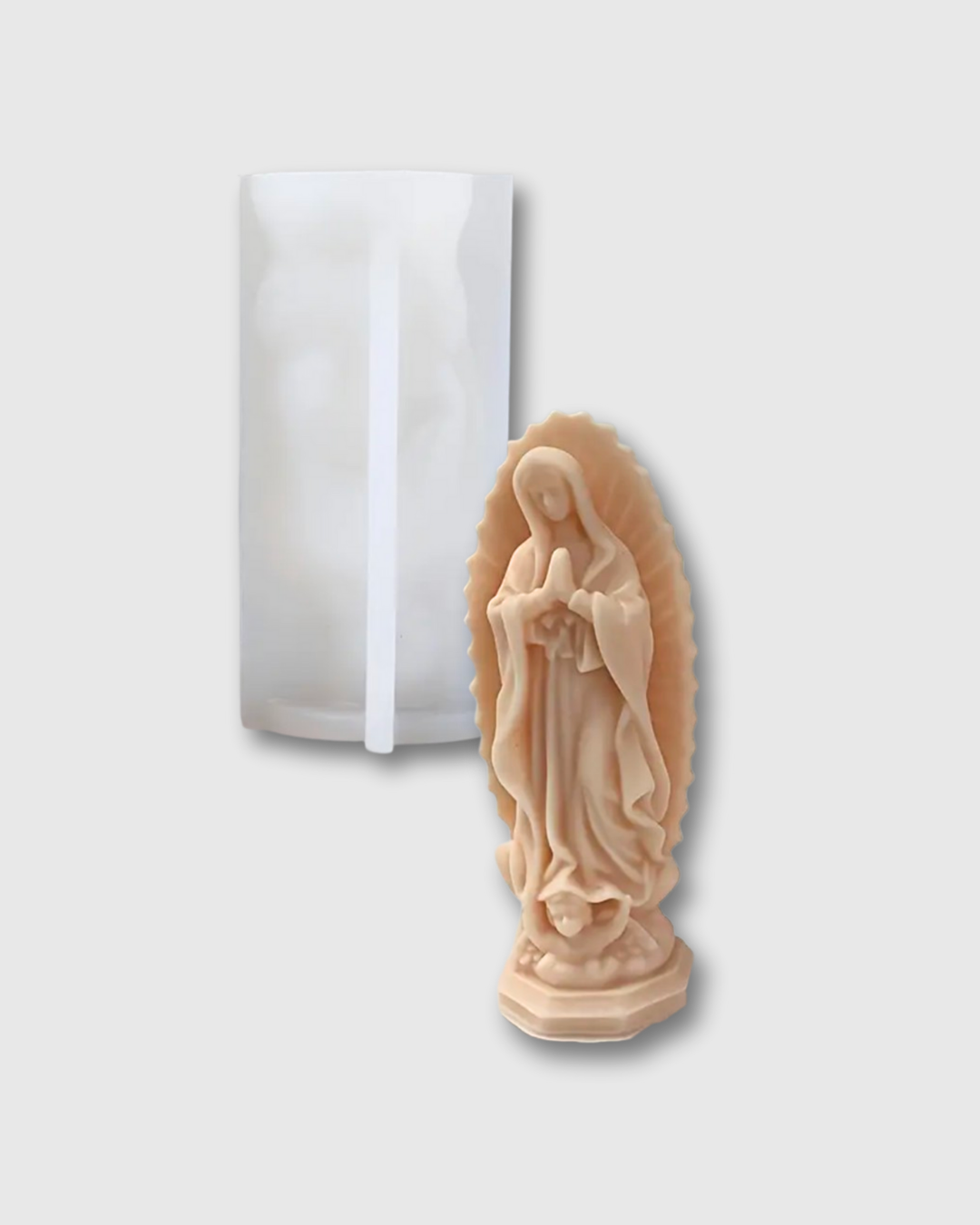molde virgen para velas decorativas