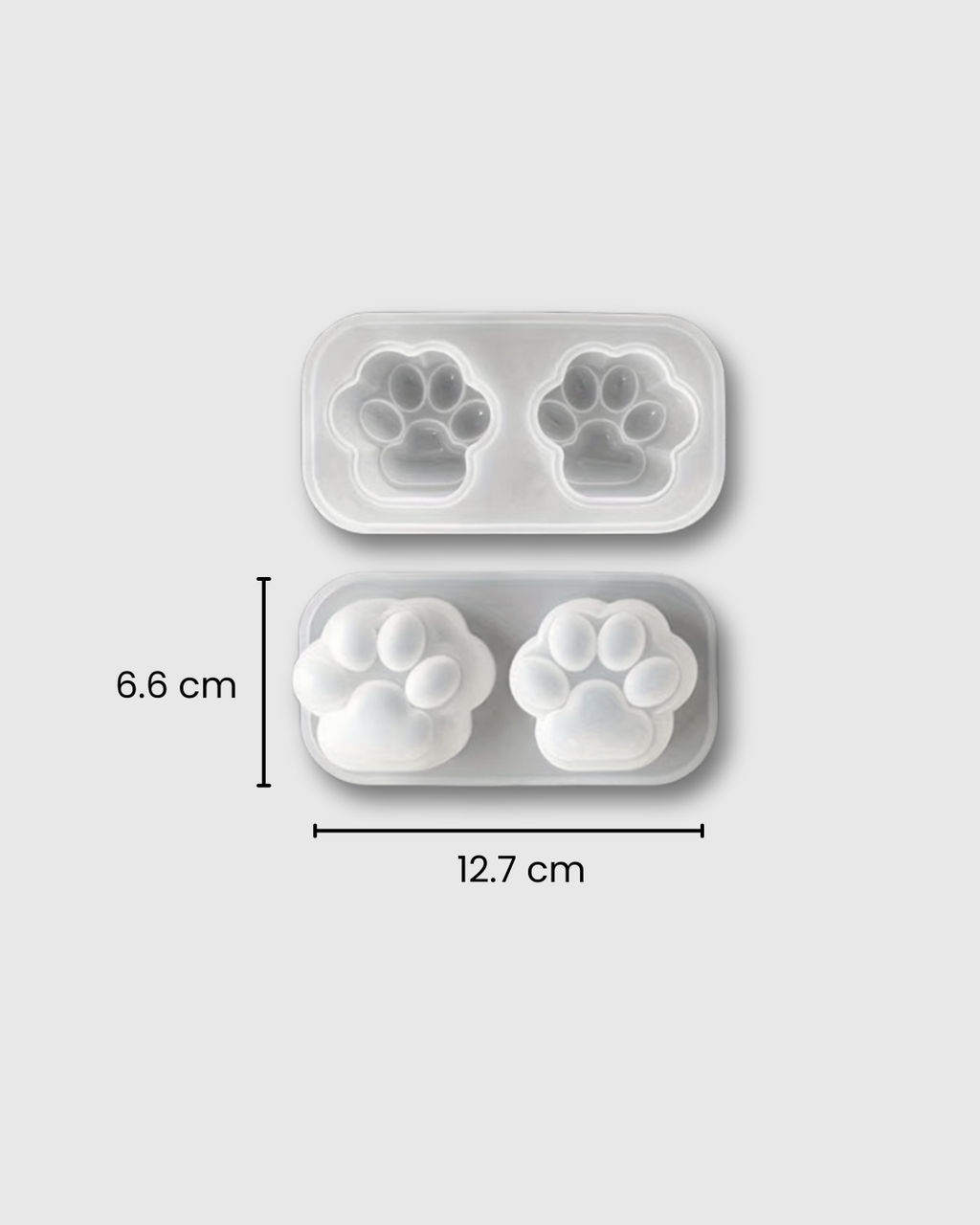 Molde de Silicona en Forma de 2 Huellas