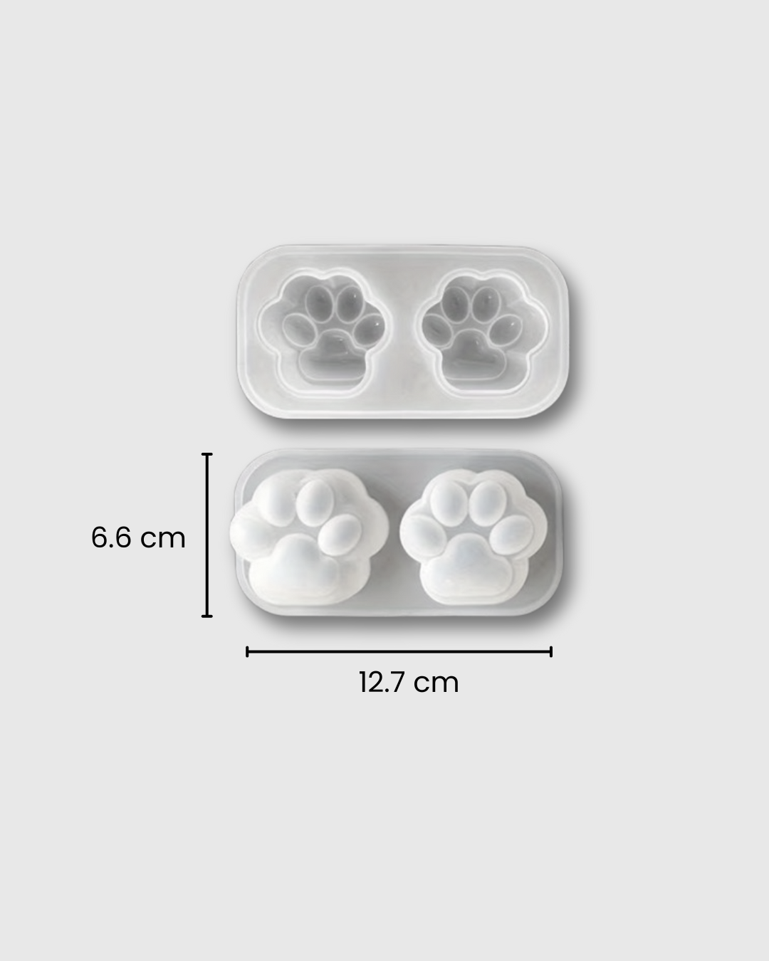 Molde de Silicona en Forma de 2 Huellas