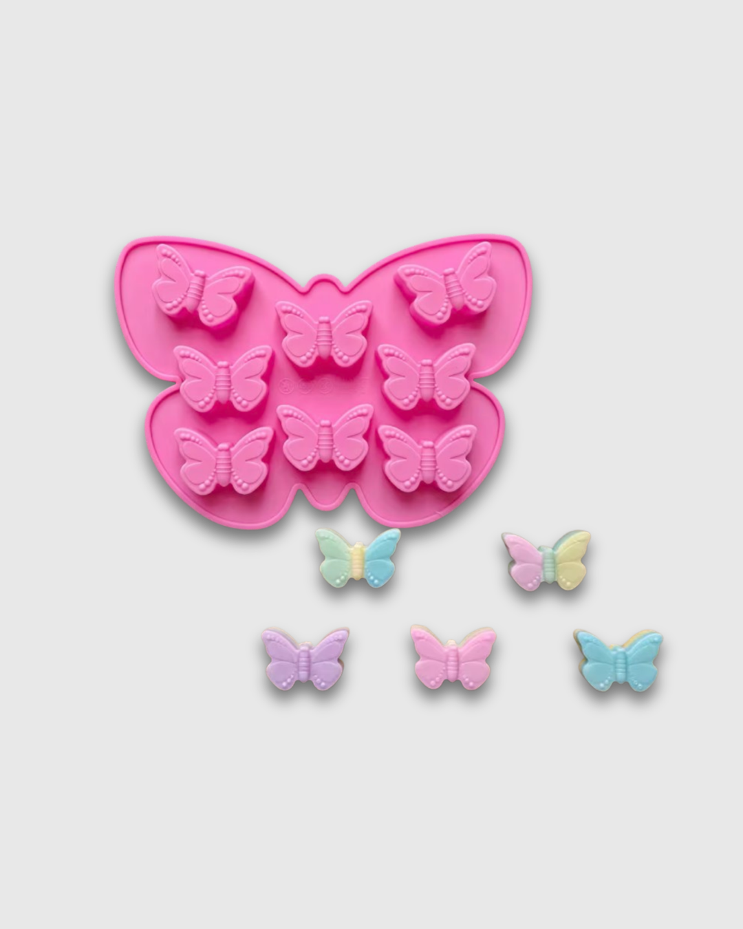 Molde de silicona en forma de mariposas pequeñas