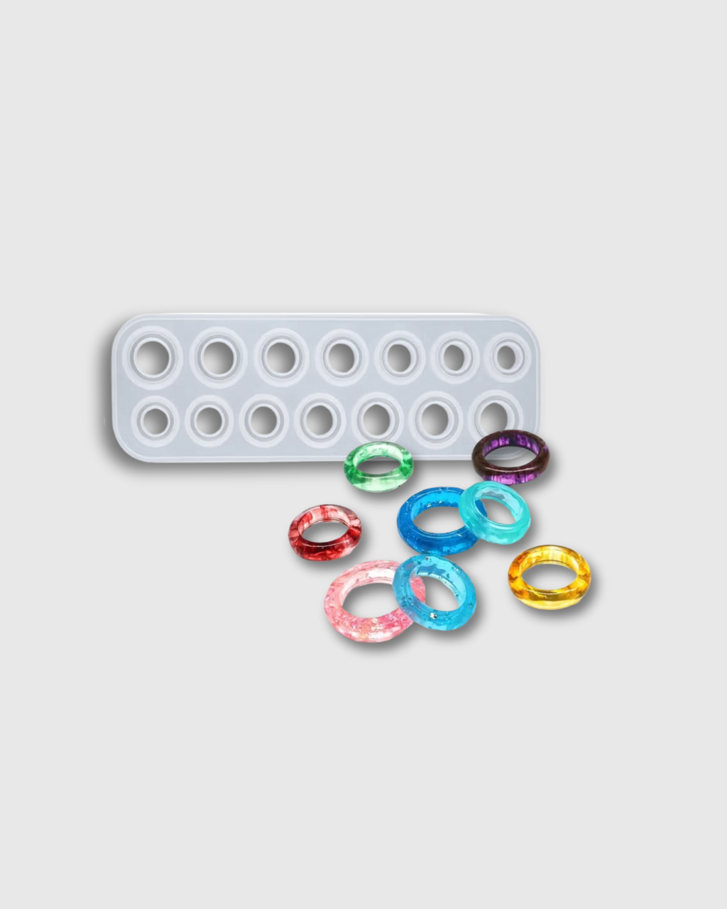 Molde de Silicona para Anillos de Resina