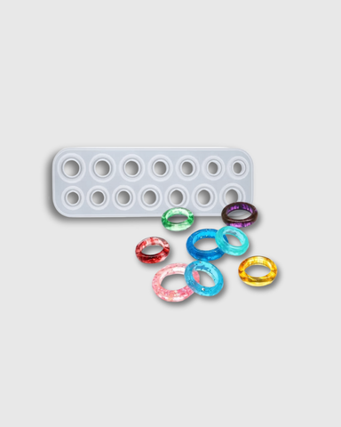 Molde de Silicona para Anillos de Resina
