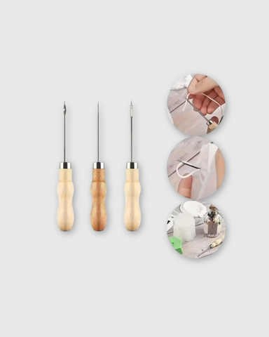 Set de 3 herramientas para hacer y perforar velas