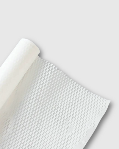 rollo de papel kraft acolchado de panal de abeja blanco,