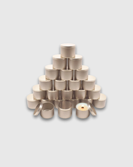 Recipiente de Metal dorado champan con Tapa – 4oz (120ml)