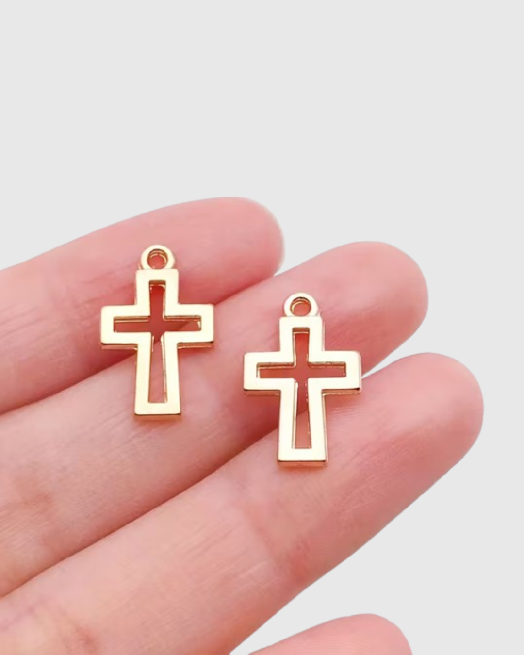 20 Mini Colgantes de Cruz