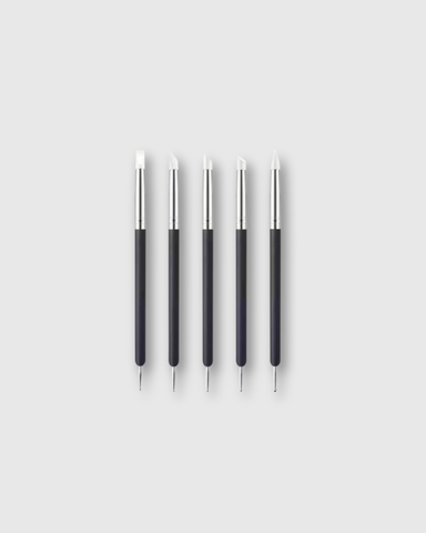 Set de 5 Pinceles de Doble Punta para Decoración