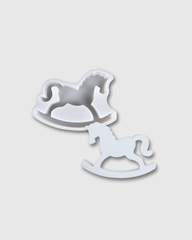 Molde de Silicona en Forma de Caballito Balancín