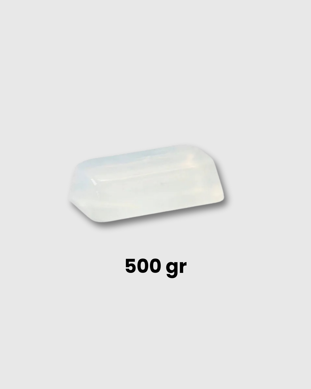 Base de Glicerina Transparente para Jabón Artesanal x 500 g