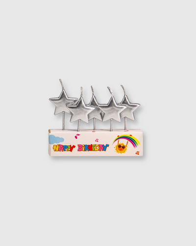 Set 5 velas en forma de estrella