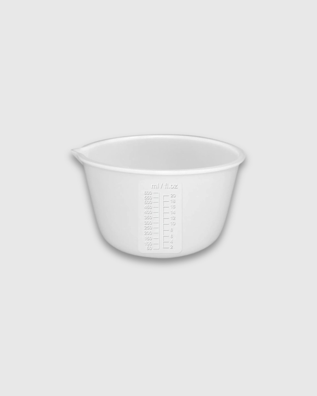 Recipiente medidor de silicona de 600 ml
